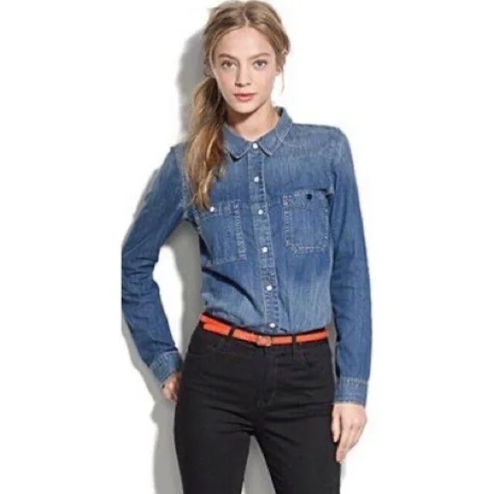 Madewell Jean Shacket Button Down